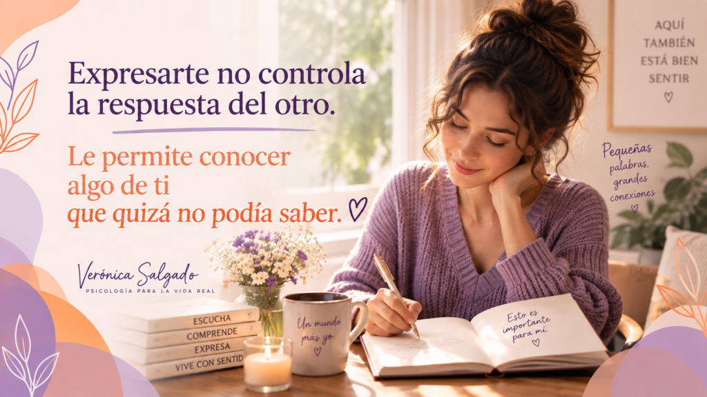 Mujer escribiendo para poner en palabras lo que siente y necesita